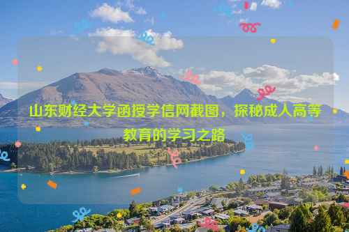 山东财经大学函授学信网截图，探秘成人高等教育的学习之路