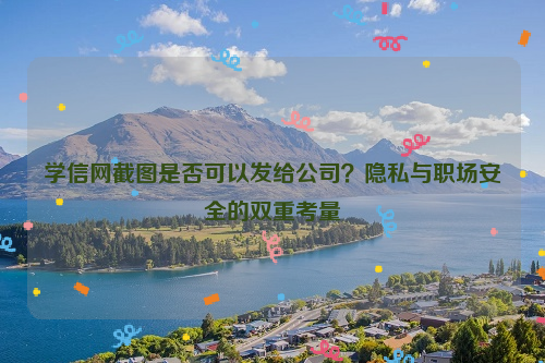 学信网截图是否可以发给公司？隐私与职场安全的双重考量