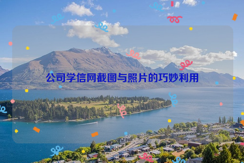 公司学信网截图与照片的巧妙利用